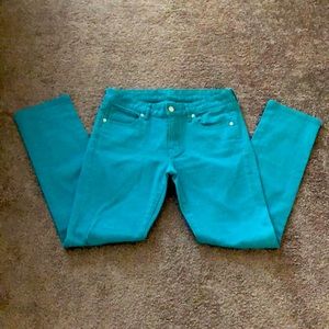 Uniqlo Stretch Turquoise Jeans